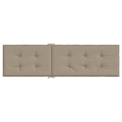Liegestuhl-Auflage Taupe (75+105)x50x4 cm