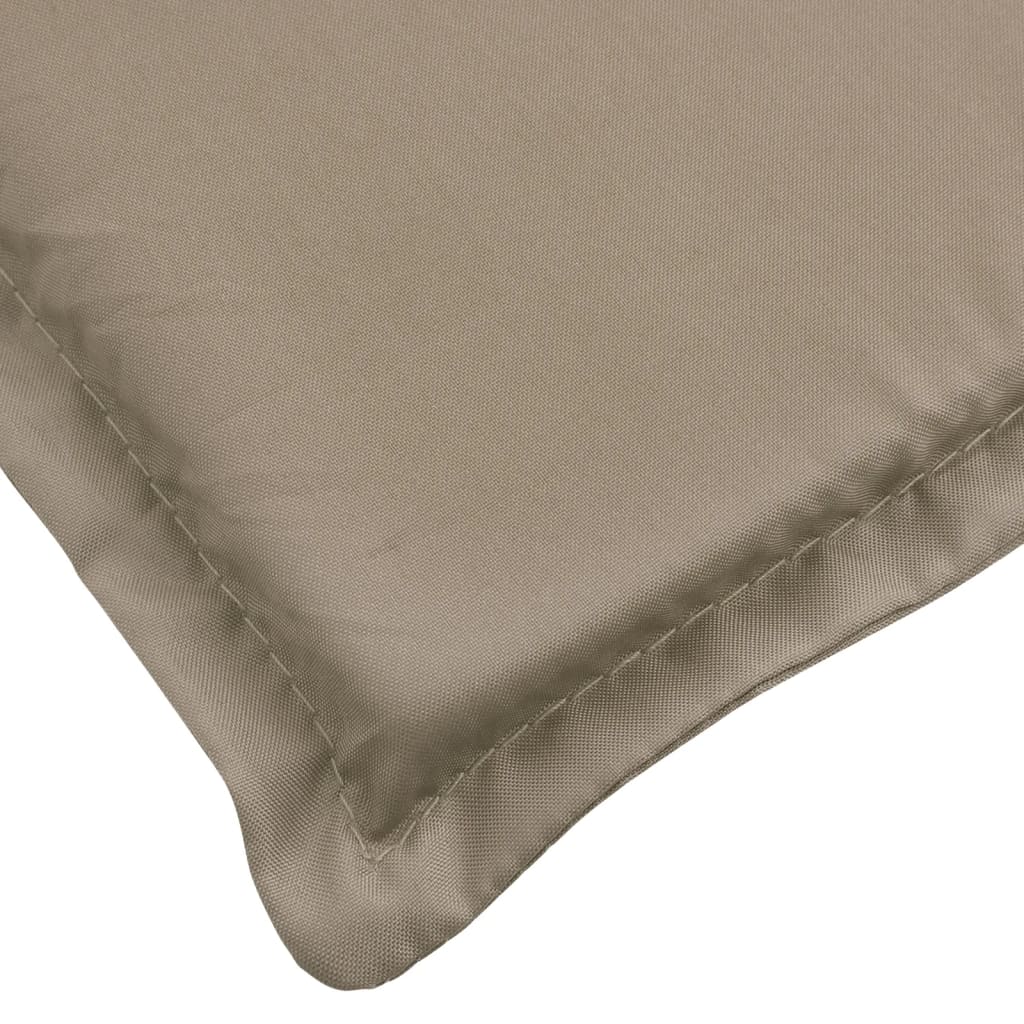 Liegestuhl-Auflage Taupe (75+105)x50x4 cm