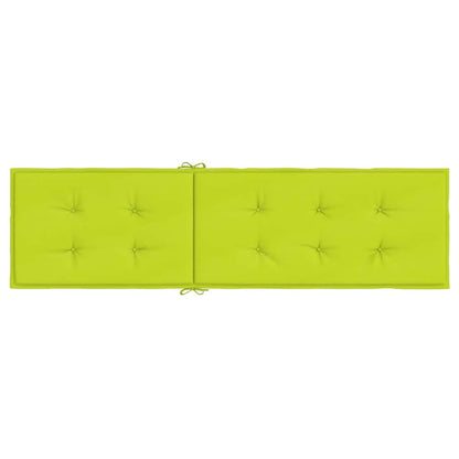 Liegestuhl-Auflage Hellgrün (75+105)x50x4 cm