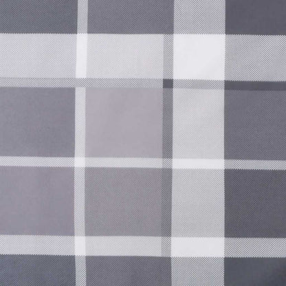 Liegestuhl-Auflage Grau Karomuster (75+105)x50x4 cm