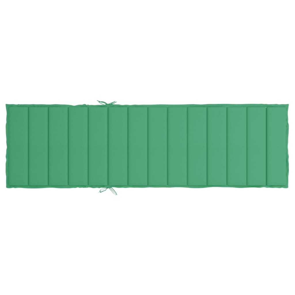 Sonnenliegen-Auflage Grün 200x50x3 cm Oxford-Gewebe