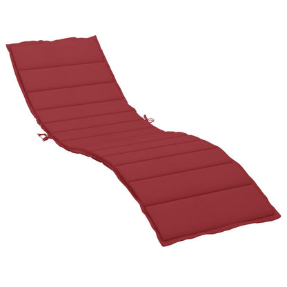 Sonnenliegen-Auflage Weinrot 200x50x3 cm Oxford-Gewebe