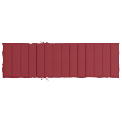 Sonnenliegen-Auflage Weinrot 200x50x3 cm Oxford-Gewebe