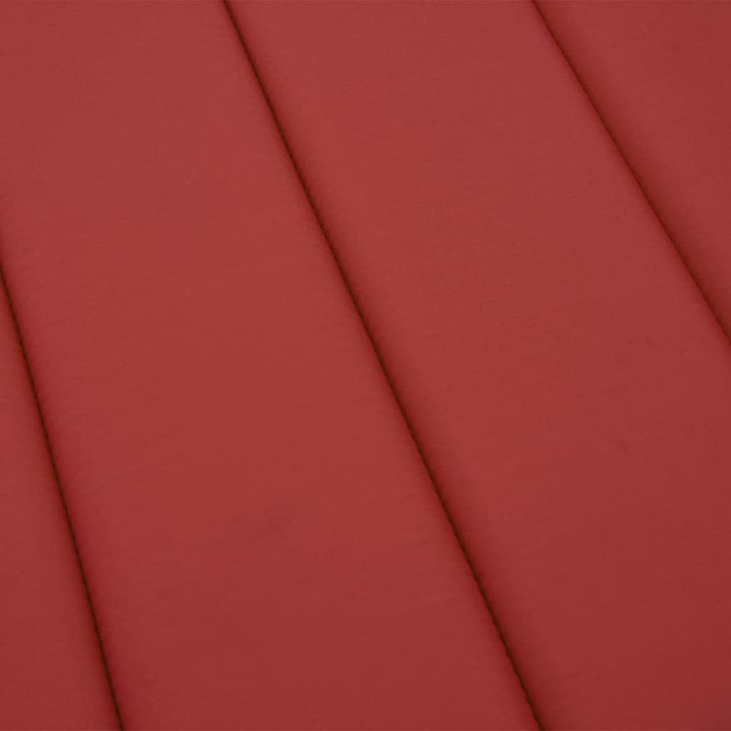 Sonnenliegen-Auflage Rot 200x60x3 cm Oxford-Gewebe