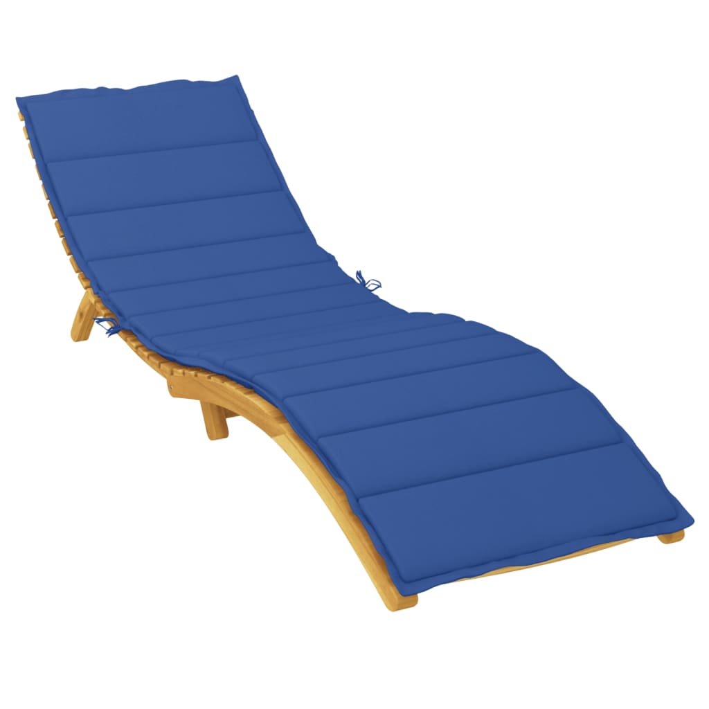 Sonnenliegen-Auflage Königsblau 200x60x3 cm Oxford-Gewebe