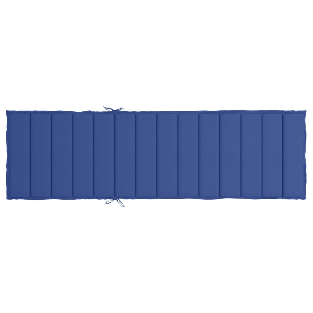 Sonnenliegen-Auflage Königsblau 200x60x3 cm Oxford-Gewebe