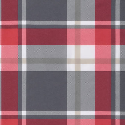 Sonnenliegen-Auflage Rot Karomuster 200x60x3 cm Oxford-Gewebe