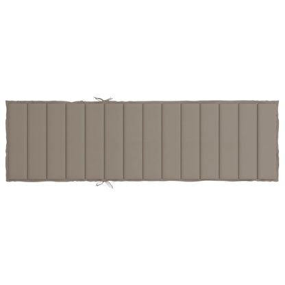 Sonnenliegen-Auflage Taupe 200x70x3 cm Oxford-Gewebe