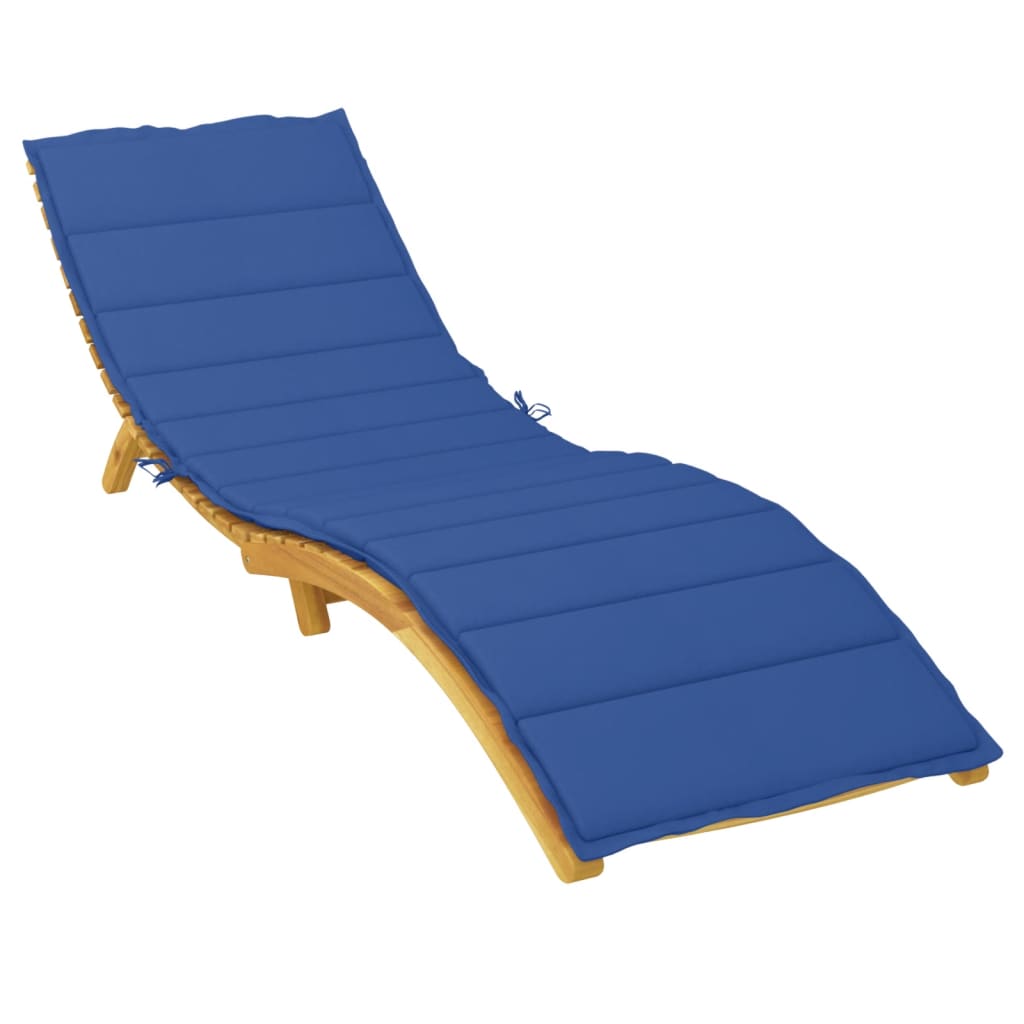Sonnenliegen-Auflage Königsblau 200x70x3 cm Oxford-Gewebe