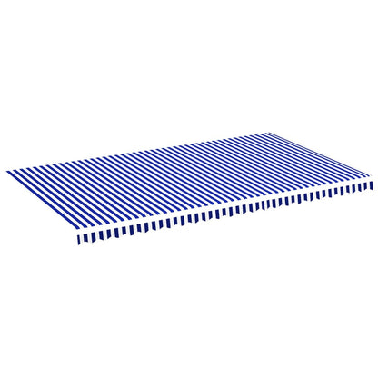 Markisenbespannung Blau und Weiß 6x3,5 m