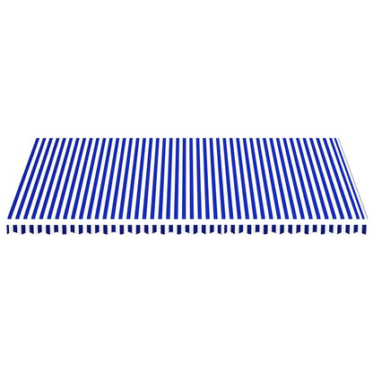 Markisenbespannung Blau und Weiß 6x3,5 m