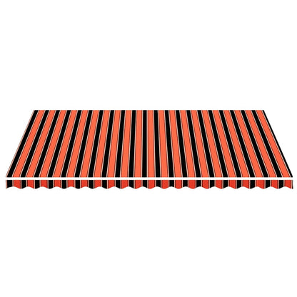 Markisenbespannung Orange und Braun 5x3,5 m