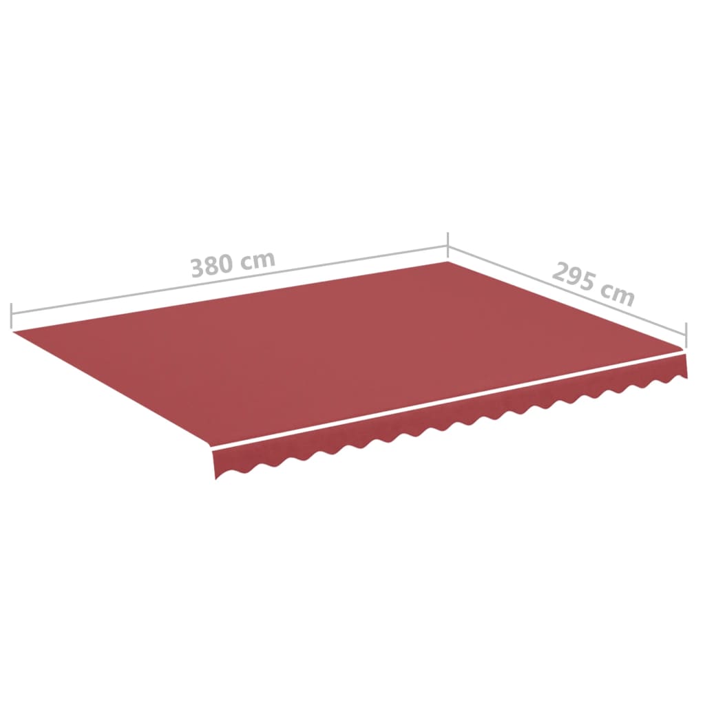 Markisenbespannung Burgunderrot 4x3 m