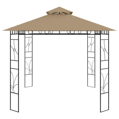 Pavillon 4x3x2,7 m Taupe 160 g/m²
