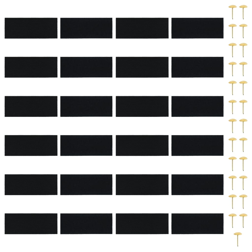 Fliegengitter-Türvorhänge 2 Stk. Magnet Schwarz 220x100 cm