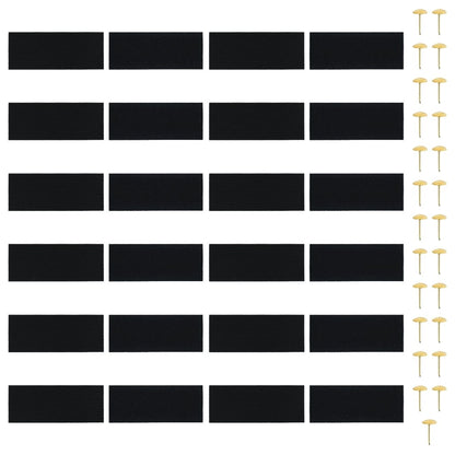 Fliegengitter-Türvorhänge 2 Stk. Magnet Schwarz 220x100 cm