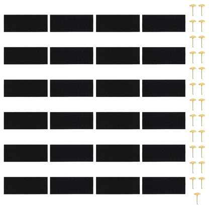 Fliegengitter-Türvorhänge 2 Stk. Magnet Schwarz 220x110 cm