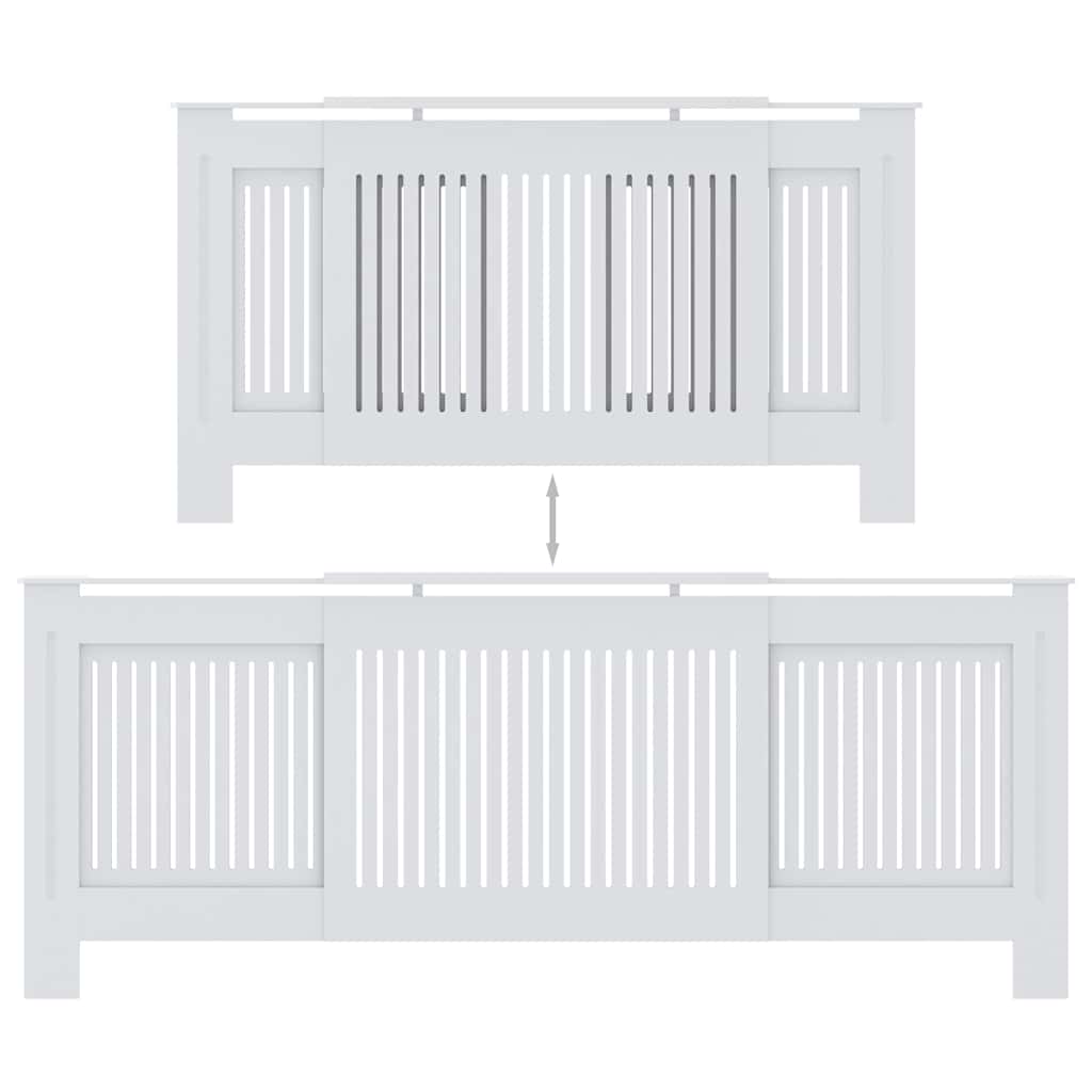 MDF Heizkörperverkleidung Weiß 205 cm