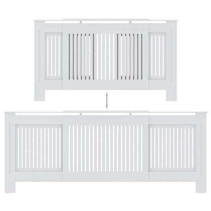 MDF Heizkörperverkleidung Weiß 205 cm
