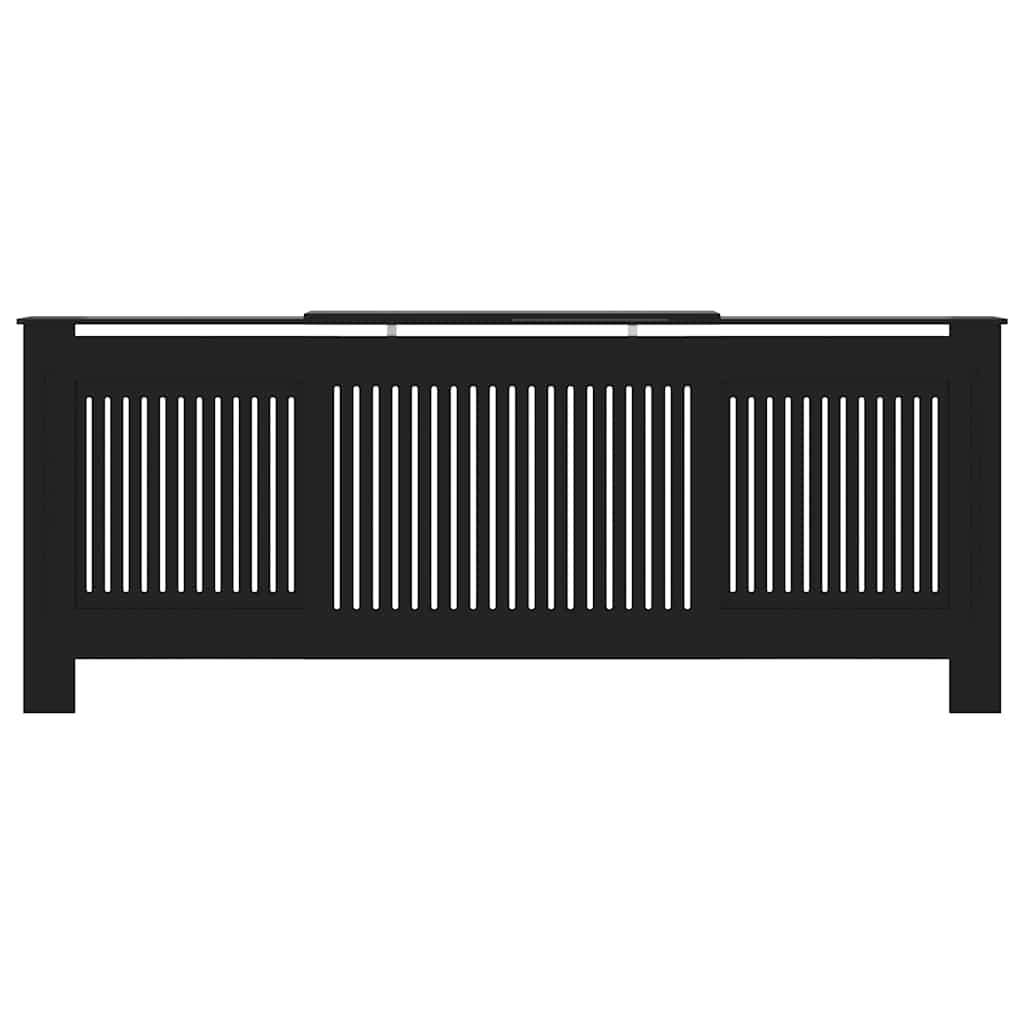 MDF Heizkörperverkleidung Schwarz 205 cm