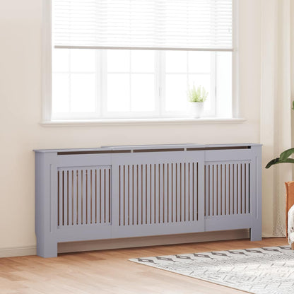 MDF Heizkörperverkleidung Grau 205 cm