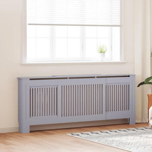 MDF Heizkörperverkleidung Grau 205 cm