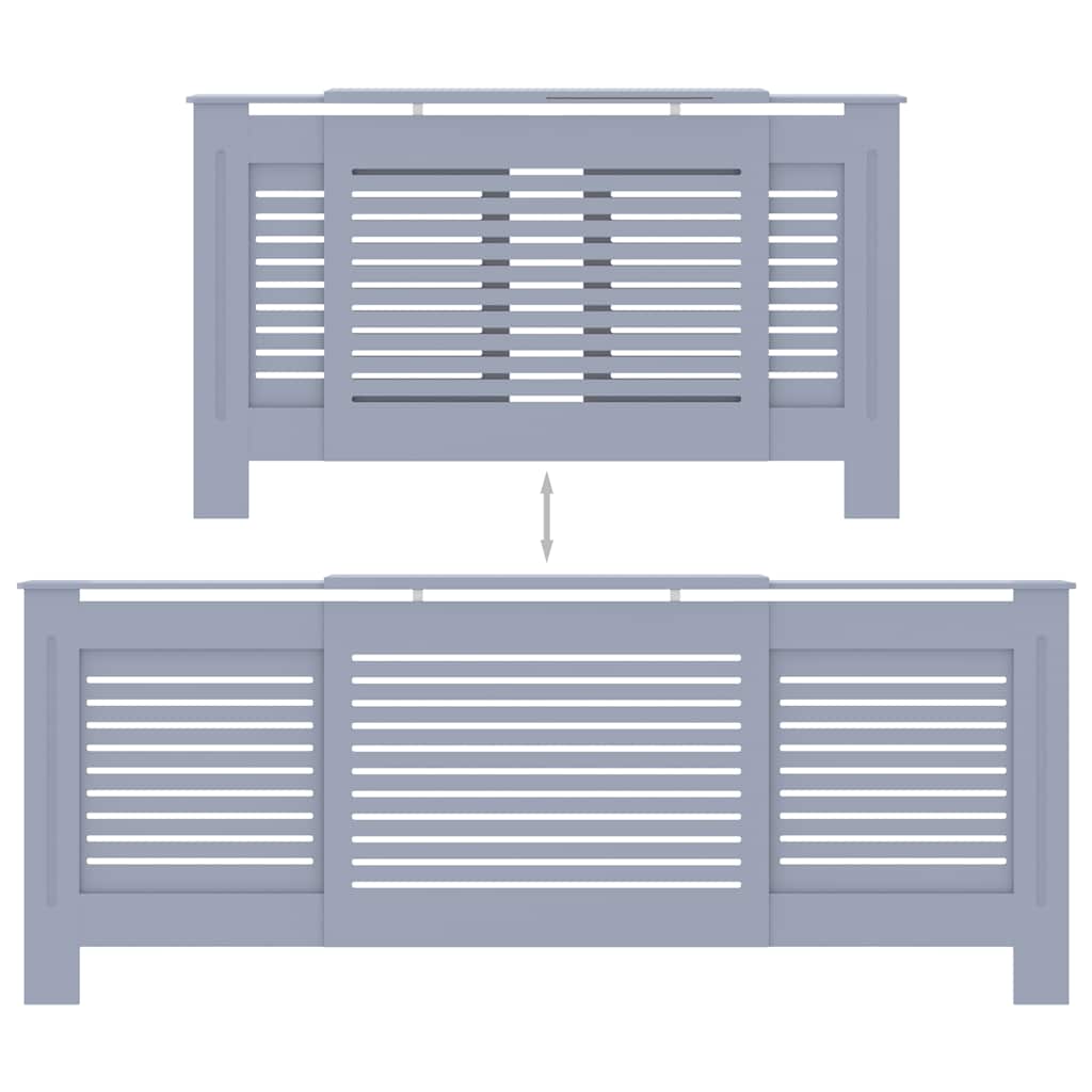 MDF Heizkörperverkleidung Grau 205 cm