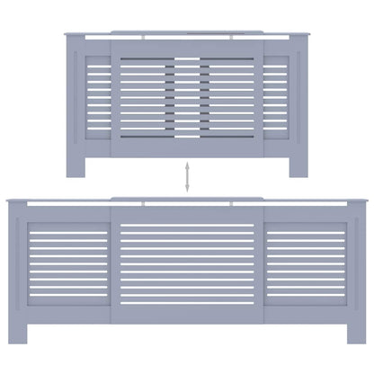 MDF Heizkörperverkleidung Grau 205 cm