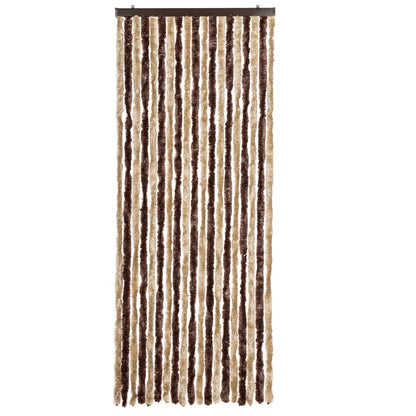 Insektenschutz-Vorhang Beige und Hellbraun 56x200 cm Chenille