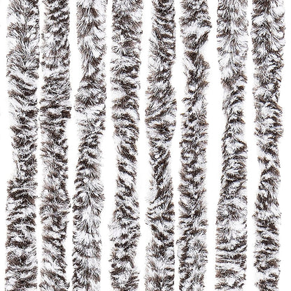 Insektenschutz-Vorhang Braun und Beige 56x200 cm Chenille