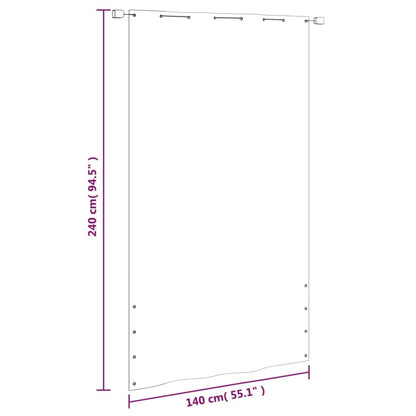 Balkon-Sichtschutz Hellgrün 140x240 cm Oxford-Gewebe