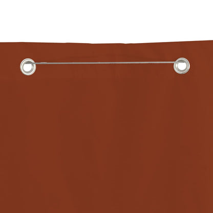 Balkon-Sichtschutz Terrakottarot 140x240 cm Oxford-Gewebe