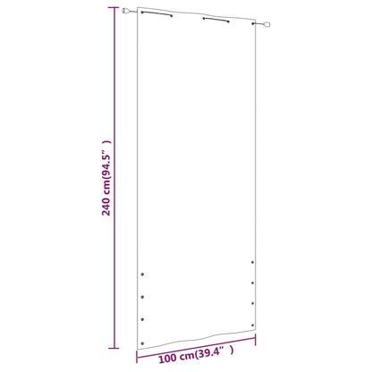 Balkon-Sichtschutz Blau 100x240 cm Oxford-Gewebe