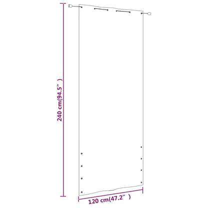 Balkon-Sichtschutz Blau 120x240 cm Oxford-Gewebe