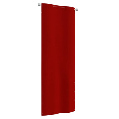 Balkon-Sichtschutz Rot 80x240 cm Oxford-Gewebe
