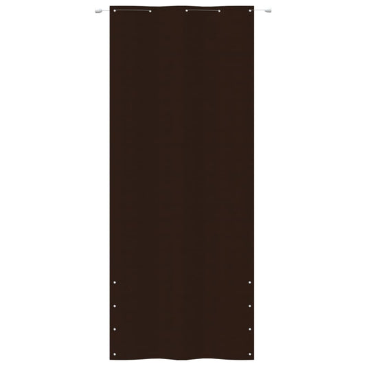 Balkon-Sichtschutz Braun 100x240 cm Oxford-Gewebe