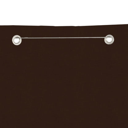 Balkon-Sichtschutz Braun 100x240 cm Oxford-Gewebe