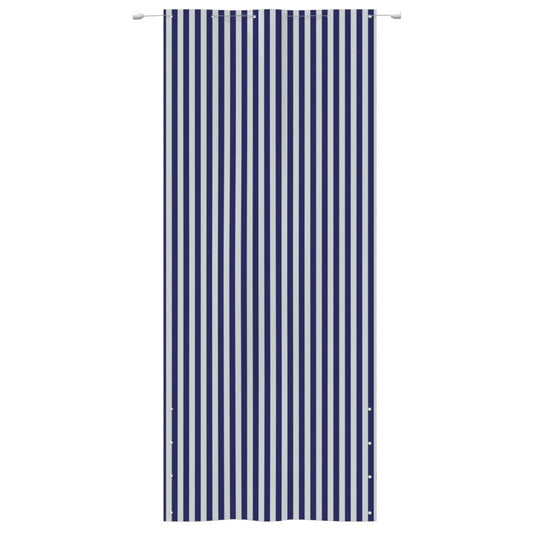Balkon-Sichtschutz Blau und Weiß 120x240 cm Oxford-Gewebe
