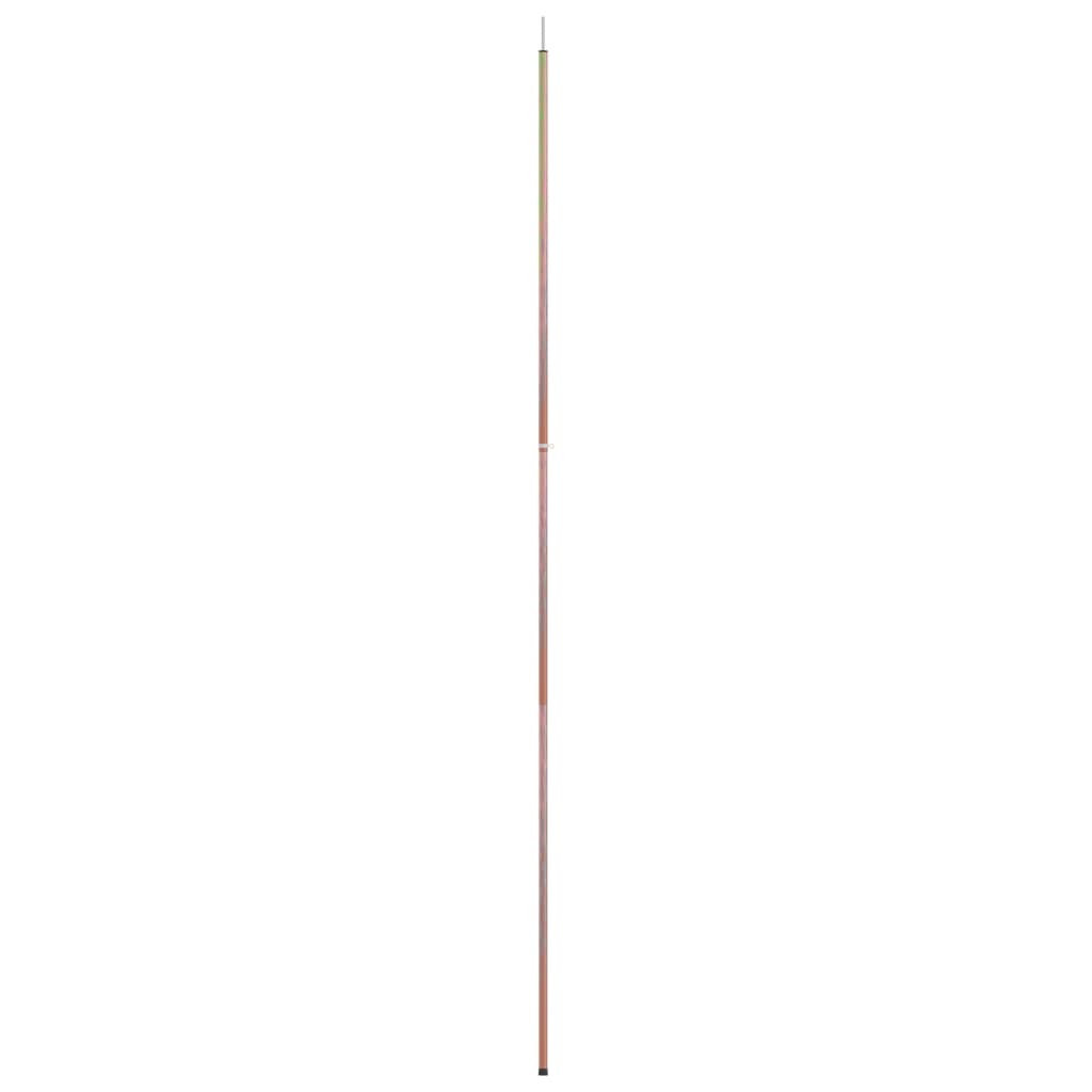 Teleskopisk teltstang med 170-255 cm længde Galvaniseret stål
