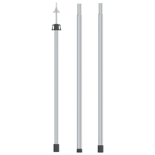 Teleskop presenningsstang 102-260 cm aluminium