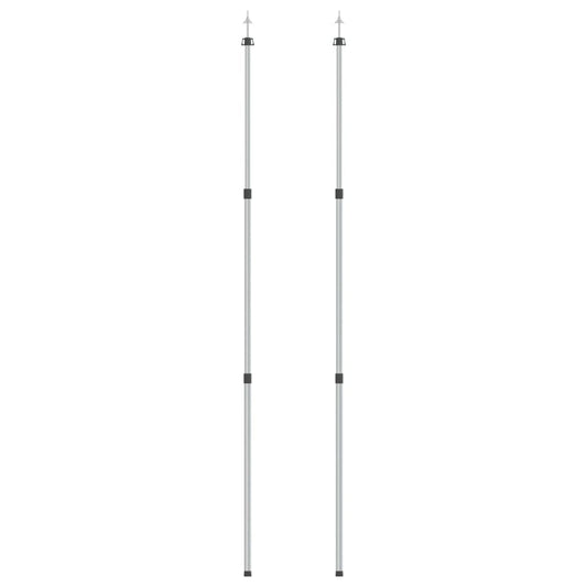 Teleskop presenningsstænger 102-260 cm 2 stk