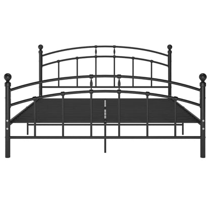 Bettgestell Schwarz Metall 160x200 cm