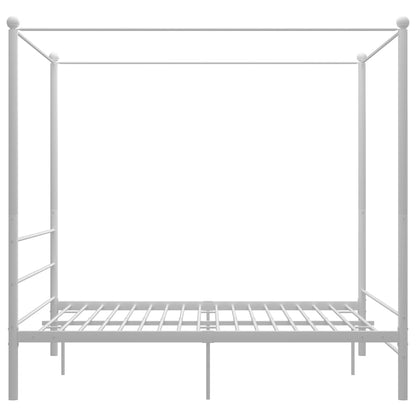 Himmelbett Weiß Metall 160x200 cm