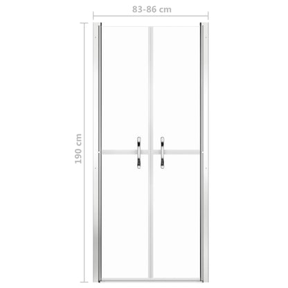 Duschtür Transparent ESG 86x190 cm