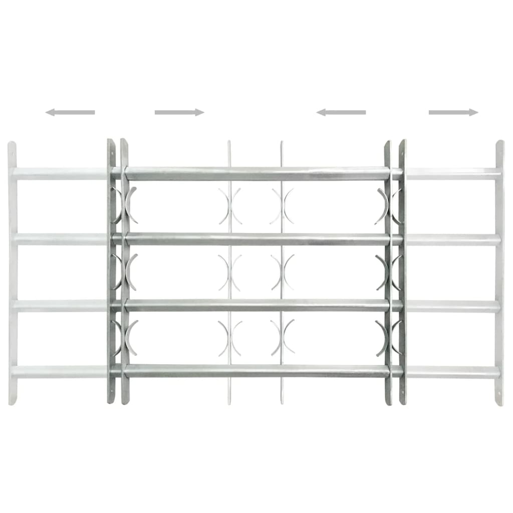 Fenstergitter Verstellbar für Fenster 2 Stk. 1000-1500 mm