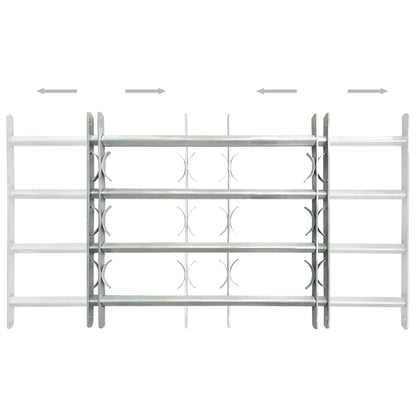 Fenstergitter Verstellbar für Fenster 2 Stk. 1000-1500 mm