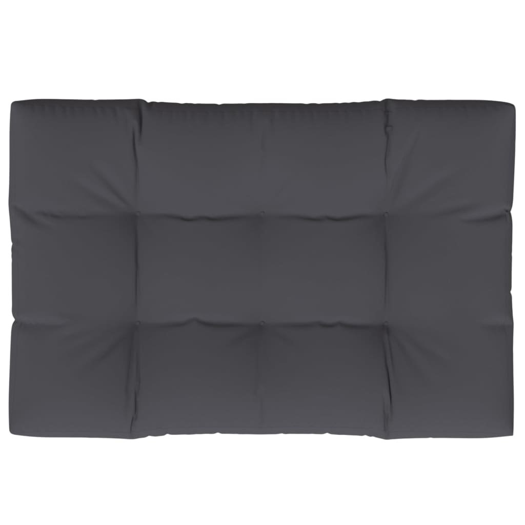 Palettenkissen Anthrazit 120x80x12 cm Stoff