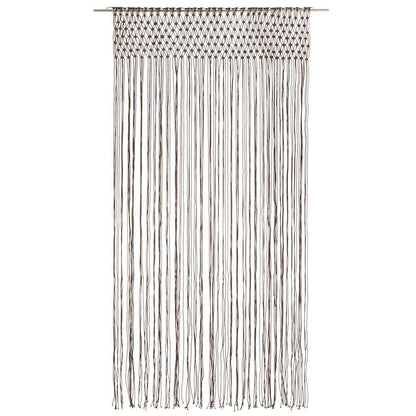 Makramee Vorhang Taupe 140x240 cm Baumwolle