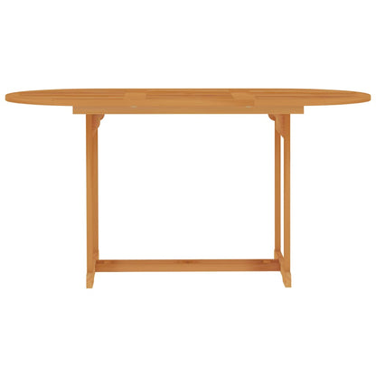 Havebord 150x90x75 cm massivt teaktræ