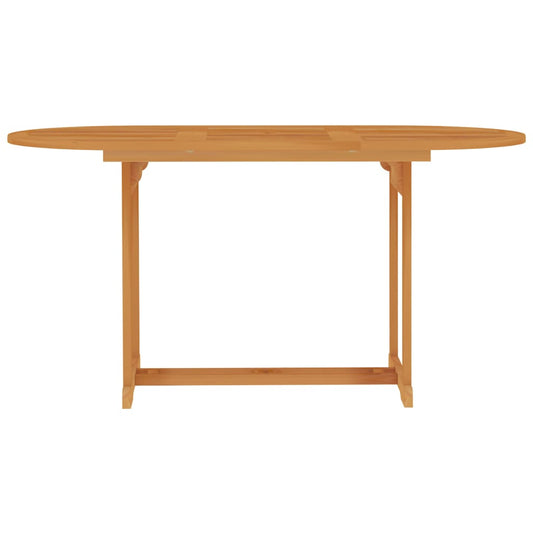 Gartentisch 150x90x75 cm Teak Massivholz